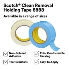 Scotch® Clean Removal Holding Tape 8888 | 3M India