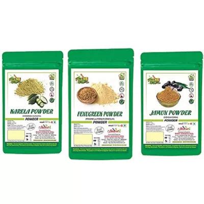 BHPI Bharat Karela, Fenugreek & Jamun Powder Combo – AYUSH Upchar
