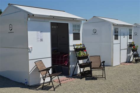 Pallet shelter village opens in Everett, WA - Pallet Shelter