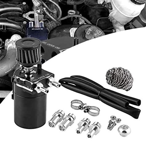 Buy RYANSTAR RACING Oil Catch Can Tank with Breather Aluminum Compact ...