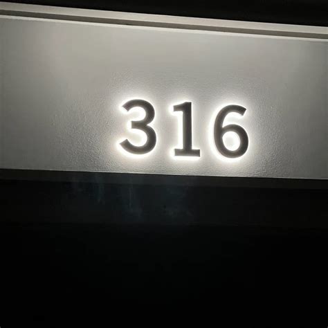 Image result for Backlit House Numbers LED