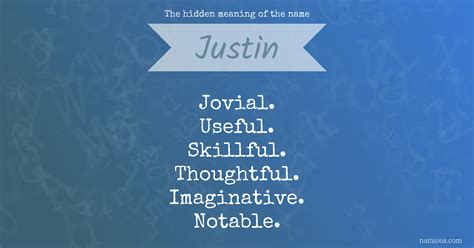The hidden meaning of the name Justin | Namious