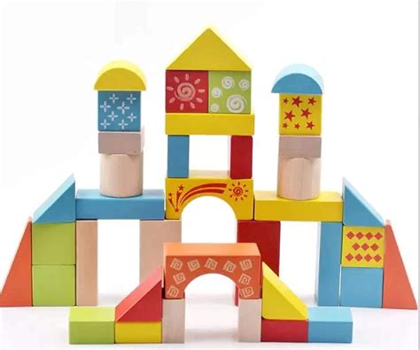 Buy Beliffr Wooden Building Blocks for Kids, Children Learning ...