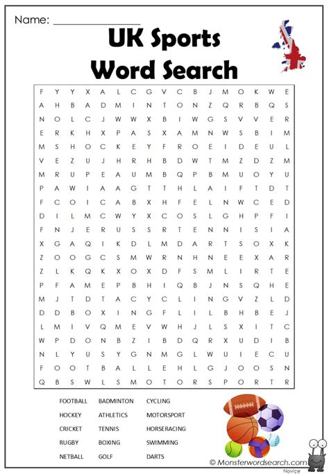 Printable Sport Word Searches