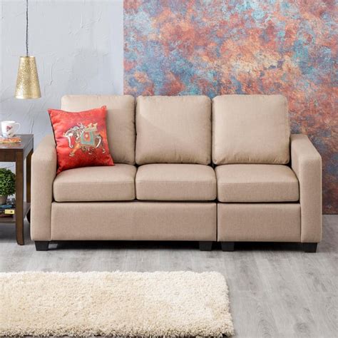 Buy Signature Arden Fabric Right Arm Sofa -1 Seater - Beige from Home ...