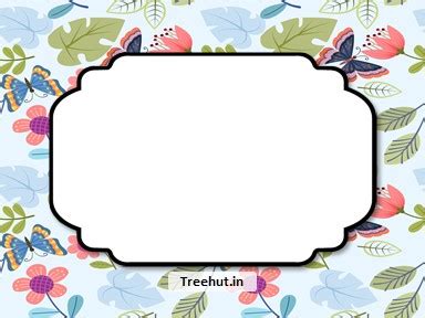Butterflies Free Printable Labels, 3x4 inch Name Tag
