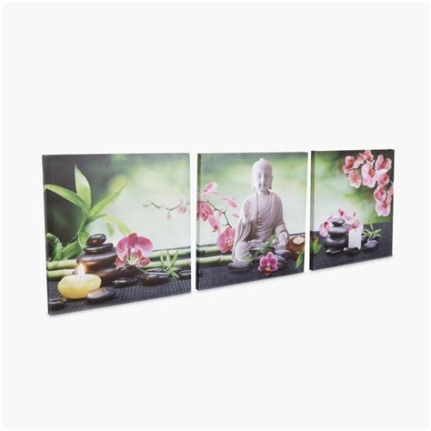 Buy Mezzuna-Spruce Printed Square Picture Frames- Set Of 3 Pcs. from ...
