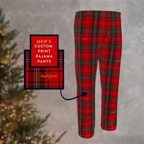 Custom Men's Christmas Pajama Pants Men's Luxury Pajamas Winter ...