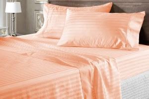 Dashing Fabrics Cotton Single Flat 300 TC Striped Bedsheet - Buy ...