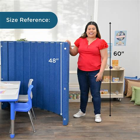 Angeles 48" x 6' Quiet Divider With Sound Dampening Panels ...