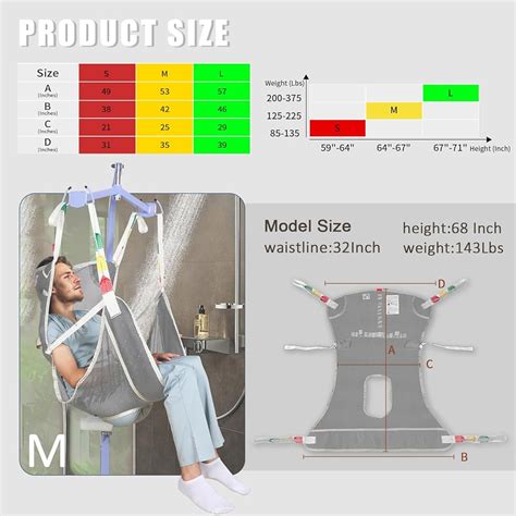 EZ Assistive Universal Full Body Transfer Lift Sling with Commode India ...