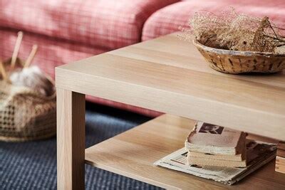 LACK coffee table, white stained oak effect, 90x55 cm (353/8x215/8") - IKEA