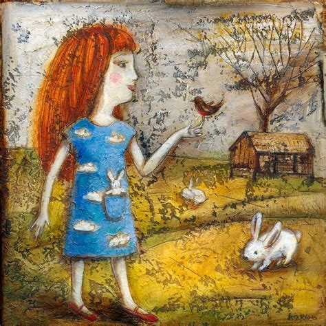 "My Friend Rabbit" - Original Painting and Print