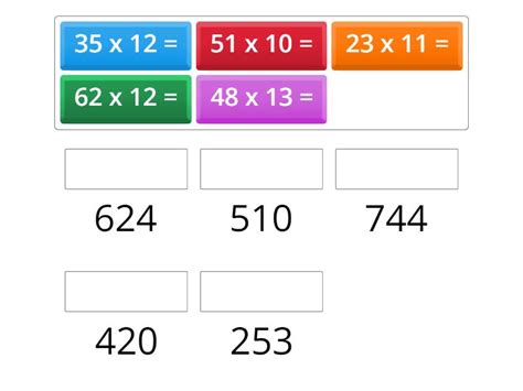 Arithmetic Multiplication with 2 Numbers with 2 Digits Math 的图像结果