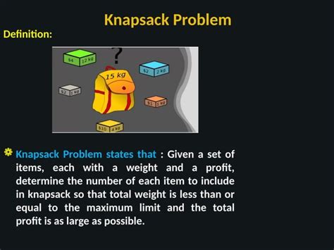 Image result for Knapsack Problem Using Greedy Method