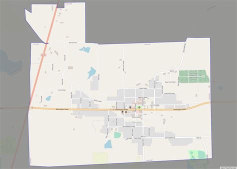 Map of Lancaster city, Missouri - Thong Thai Real