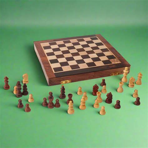 Wooden Folding Chess Set Box With Coins-Big – Kids Bestie