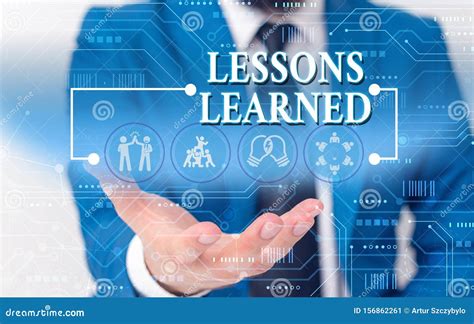 Writing Note Showing Lessons Learned. Business Photo Showcasing the ...