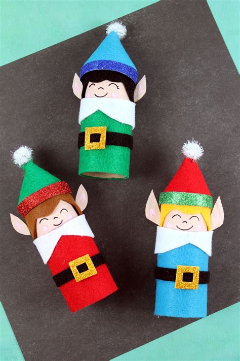 christmas crafts made with toilet paper rolls