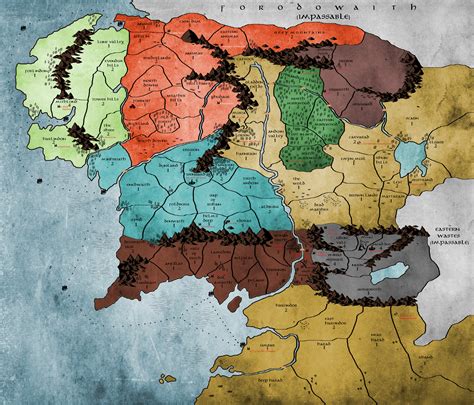 Middle earth map - dsabest