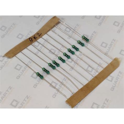 8.2K Ohm, 1/4 Watt Resistor (Pack of 10) - Buy 8.2K Ohm Resistor Online ...