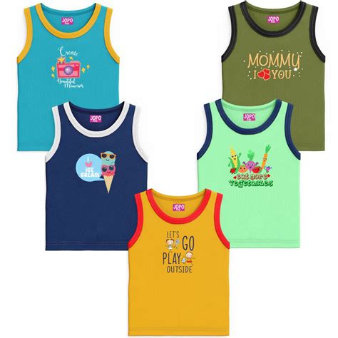 Buy Unisex Kids Vests Combo Sets Online in India - Jopokart