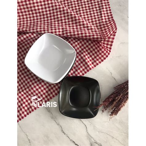 Jual Sauce Dish Melamin Persegi 9 cm Onyx 1836 / Piring Sambal - Putih ...