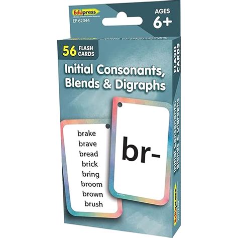 Teacher Created Resources Initial Consonants, Blends & Digraphs Flash ...