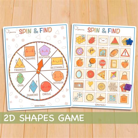 Shapes Educational Game Printable Toddler Activities, Montessori ...