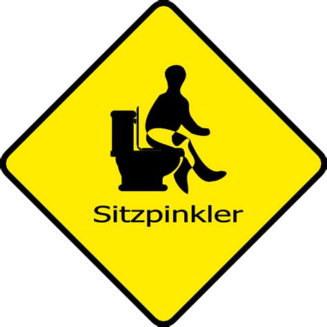 Deutsche Männer sind Sitzpinkler