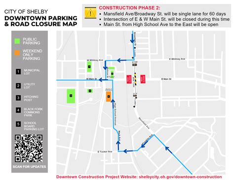 Phase 2 Construction Parking Map – City of Shelby, OH – City of Shelby ...
