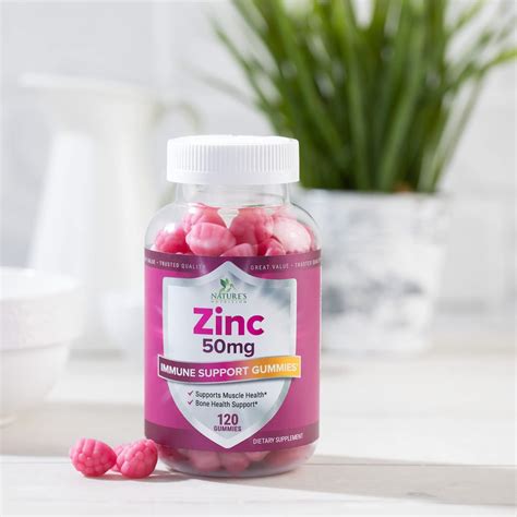 Buy Zinc Gummies for Kids and Adults 50mg Extra Strength Immune Support ...