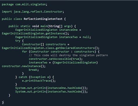 Java Singleton Pattern Example 的图像结果