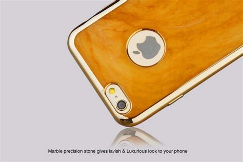 MeePhone ® For Apple iPhone 6 / 6S Jade Precious Stone Finish Gold ...