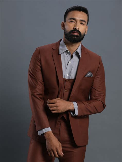 Rent/Buy Brown 3 Piece Suit | Home Trial | Free Delivery | CandidMen