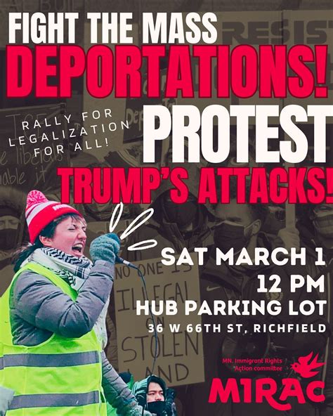 Fight the Mass Deportations! Protest Trumps Attacks!, 36 W 66th St ...