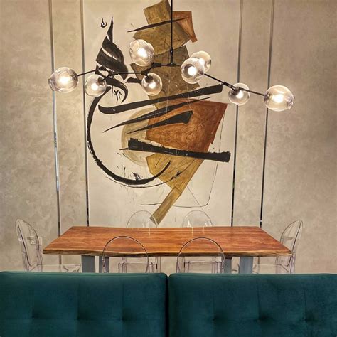 Interior Luxury Villa wall art inspired by Japanese Calligraphy