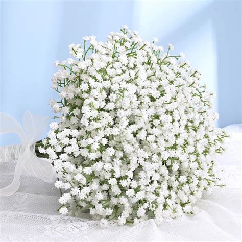 Amazon.com: MARTINE MALL Babys Breath Artificial Flowers, 10 PCS White ...