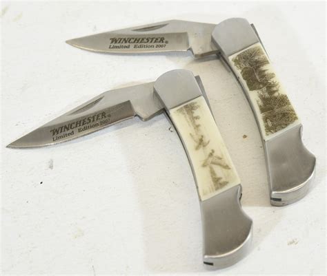 Two Folding Winchester Pocket Knives