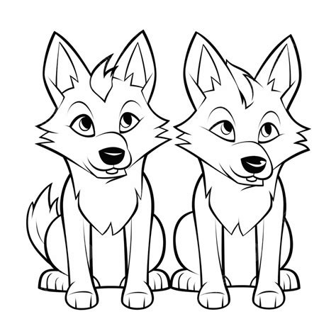 Wolf Pups Coloring Pages Wolves With Wings Coloring Pages Free