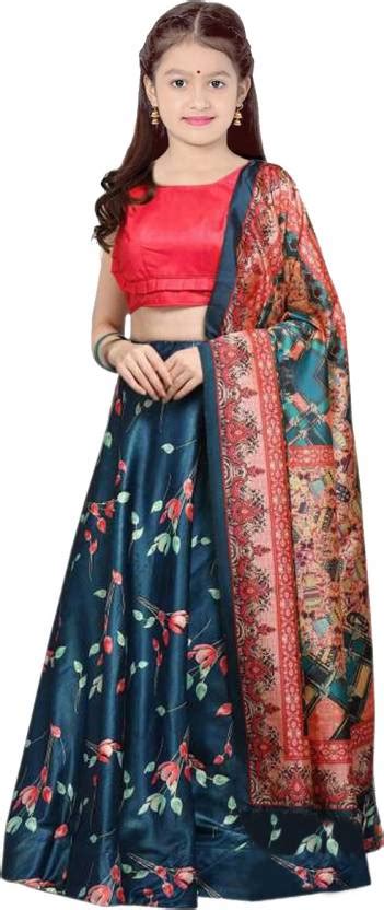 Kedar Fab Girls Lehenga Choli Ethnic Wear Printed Lehenga, Choli and ...