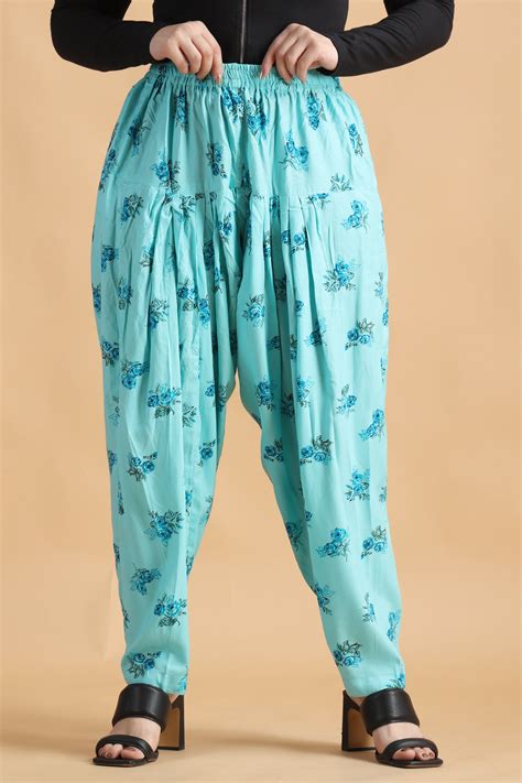 Women Plus Size Printed Palazzos & Salwar Pants - Apella