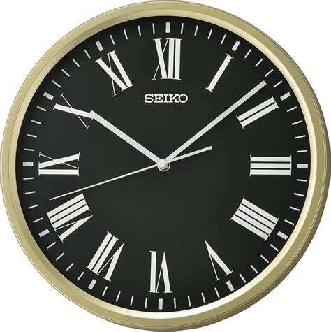 Buy Seiko 12 Inch Metallic Gold Wall Clock at Ubuy India