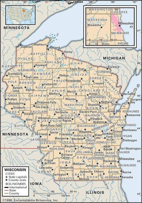 Wisconsin County Maps: Interactive History & Complete List