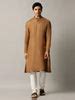 Modi Kurta Golden 100% Polyester Solid Modi Kurta - Regular Fit with ...