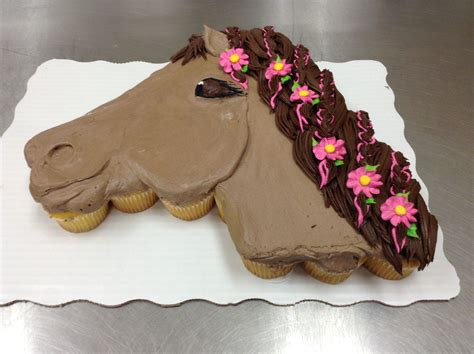 Cupcake Horse Cake Template - Best Templates Resources