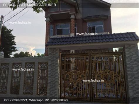 Iron Gate Design Compound Wall With Grill Design Front Gate Design In ...