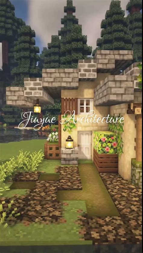 Image result for Forest Cottage Minecraft Tutorial