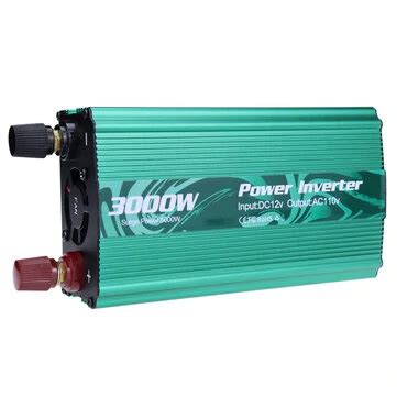 3000W Power Inverter DC 12V/24V To AC 110V/220V Transformer with USB ...