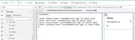 Power Apps Hierarchy Tree Using JSON 的图像结果